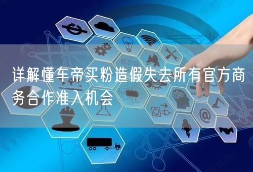 详解懂车帝买粉造假失去所有官方商务合作准入机会